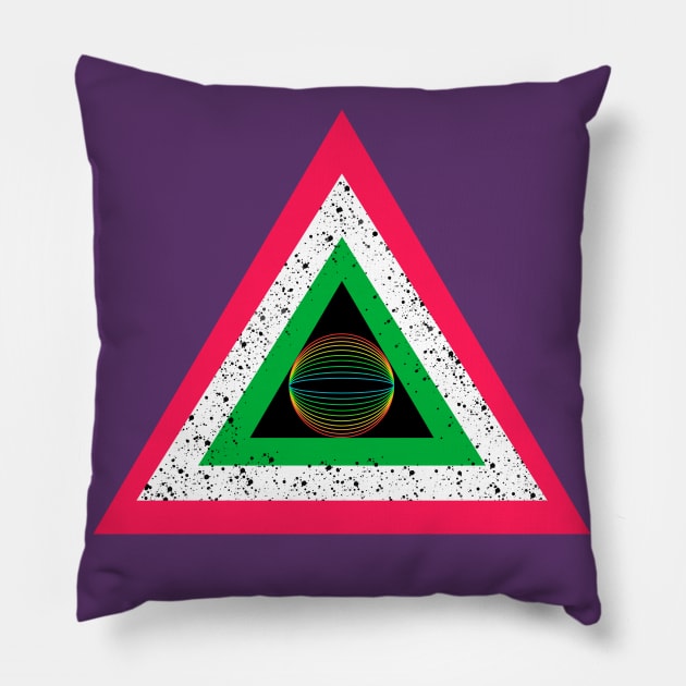 Love triangle Pillow by Fyllewy