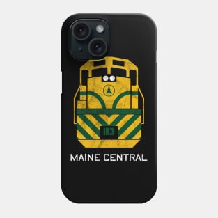 Vintage Maine Central MEC Railroad Train Engine T-Shirt Phone Case