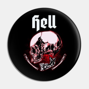 Hell Skull Pin