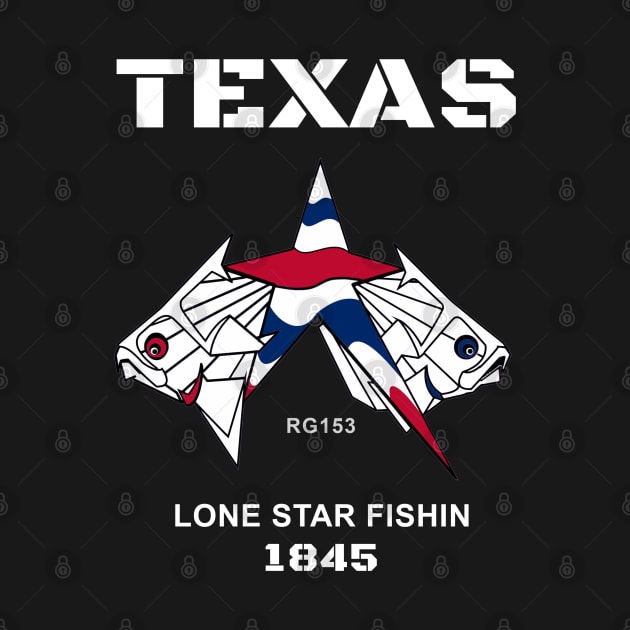 Texas Lone Star Fish State by The Witness