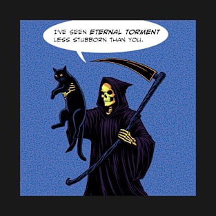 Grim Reaper cat eternal torment T-Shirt