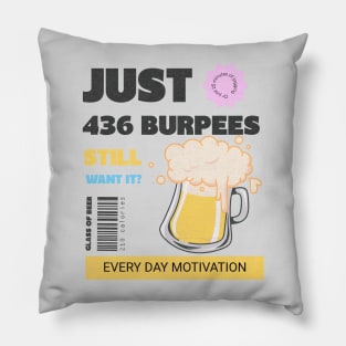 436 Burpees Pillow