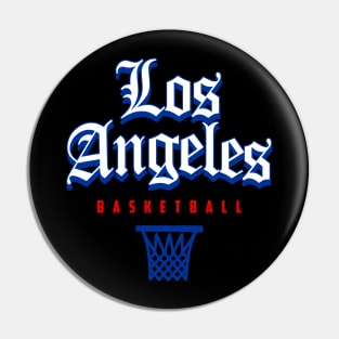 Los Angeles Basketball Old English 1 Pin