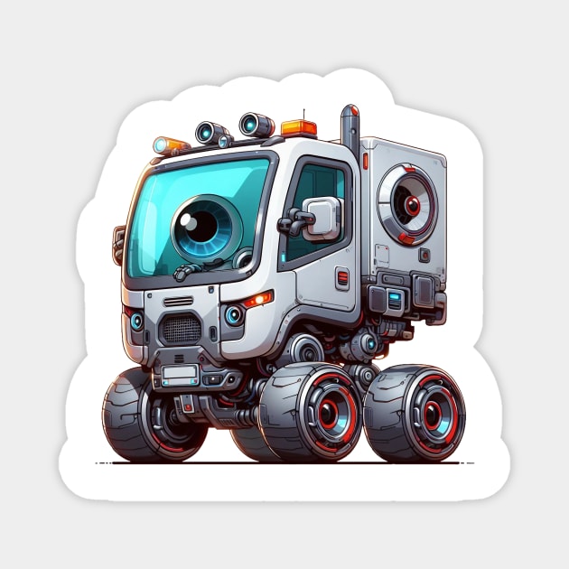 Futuristic Cybertruck Magnet by Dmytro