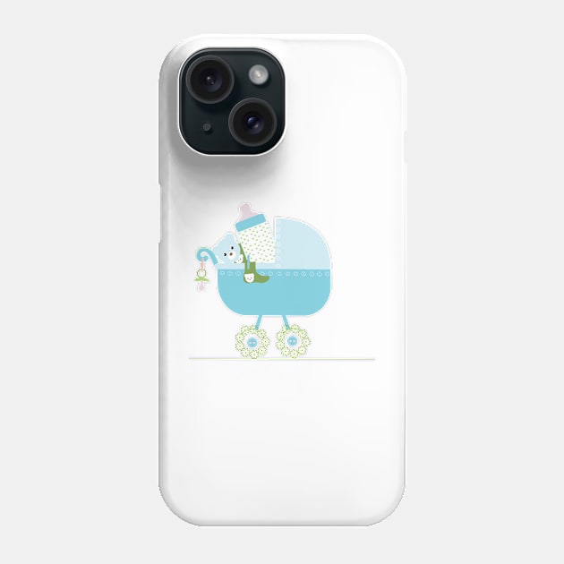 Baby boy stroller Phone Case by GULSENGUNEL