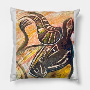 bull portrait Pillow