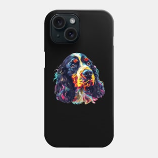 Cocker Spaniel Dog Colorfull Pop Art Design For Dog Onwer Phone Case