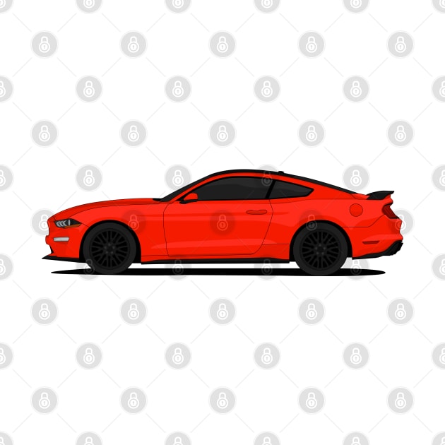 MUSTANG GT RED by VENZ0LIC