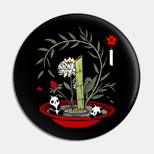 Ikebana Panda Pin