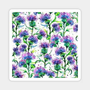 Scottish Thistle Pattern Magnet