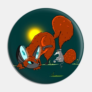 Red Fox and his Mouse Pin