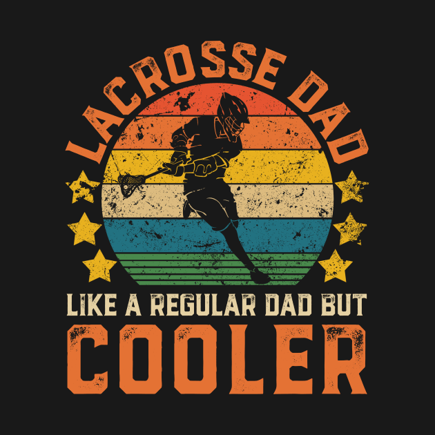 Lacrosse Dad Funny Vintage Lacrosse Father's Day Gift by Damsin