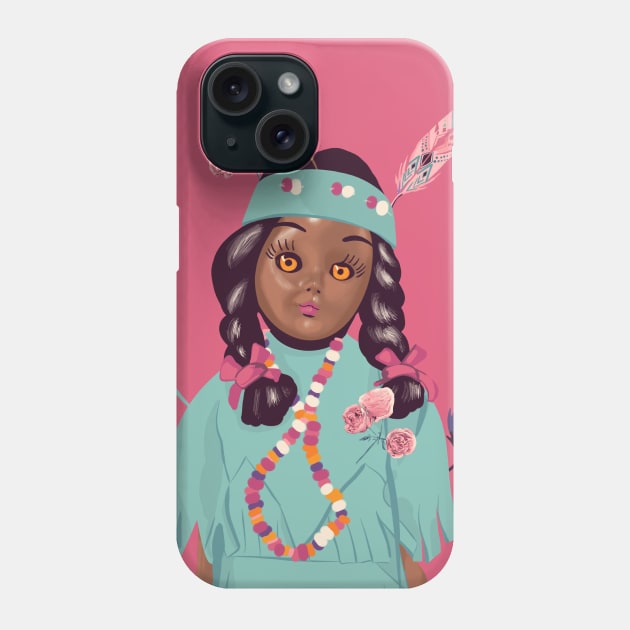 Native American Indian doll Phone Case by Mimie20