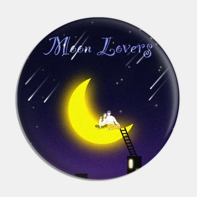 Moon Lovers Pin by FullMoon