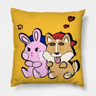 Corgi love Bunny Pillow