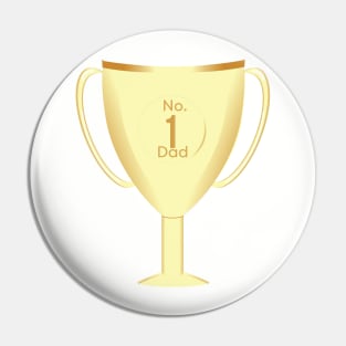 Number one Dad Throphy Pin