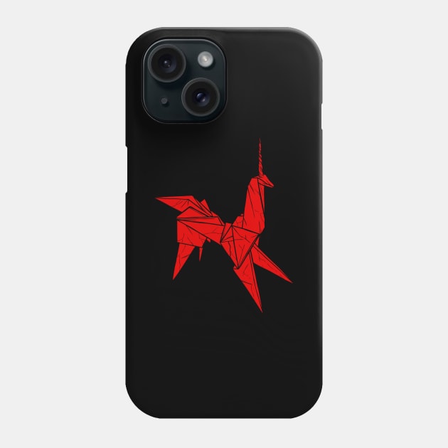 Gaff's Origami Unicorn Phone Case by Baddest Shirt Co.