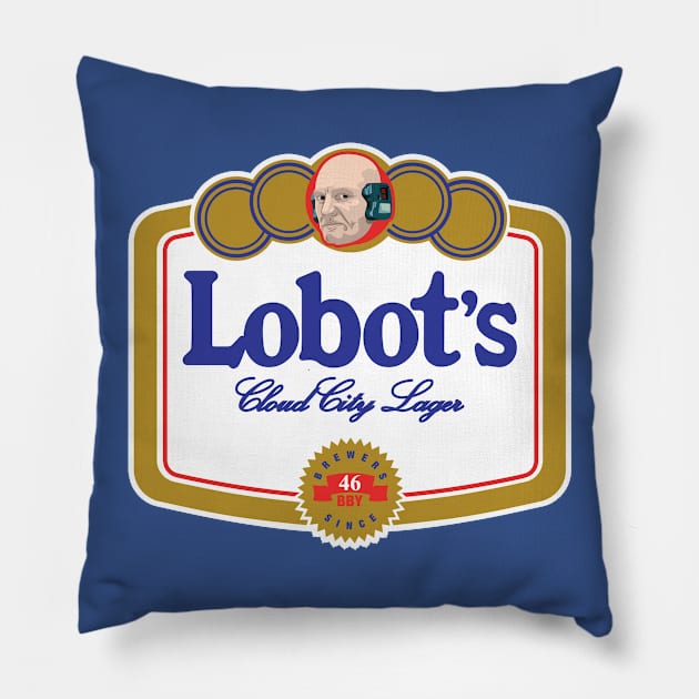 Lobot's Cloud City Lager Pillow by synaptyx