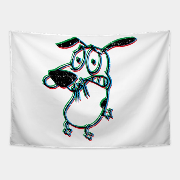 Courage the Cowardly Dog Tapestry by necronder