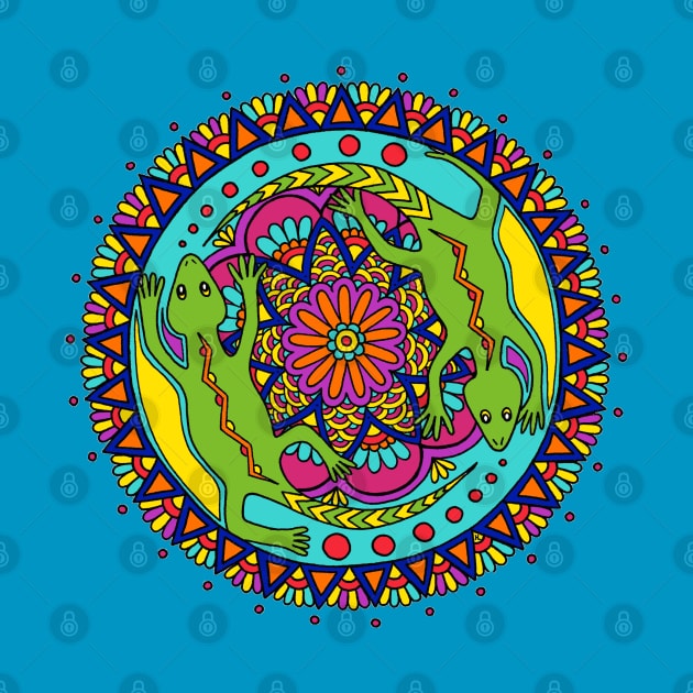 Lizard Mandala by HLeslie Design