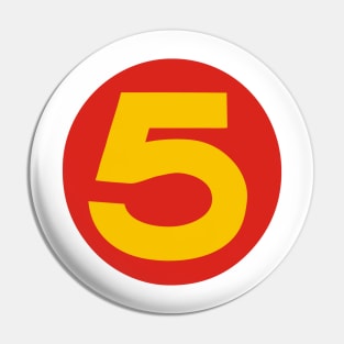 Speed Racer Number 5 Pin