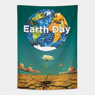 Earth Day: April 22nd A Reflection on Our Planet’s Fragile Existence on a Dark Background Tapestry