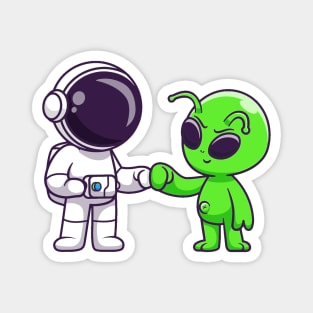 Astronaut with an Alien Magnet