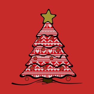 Cross Stitch Christmas Tree T-Shirt