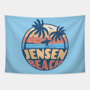 Vintage Surfing Jensen Beach, Florida // Retro Summer Vibes // Grunge Surfer Sunset Tapestry