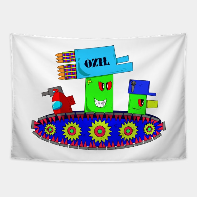 Ozil Tank Tapestry by ozilio clothing