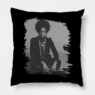 Nina simone // Retro Poster Pillow