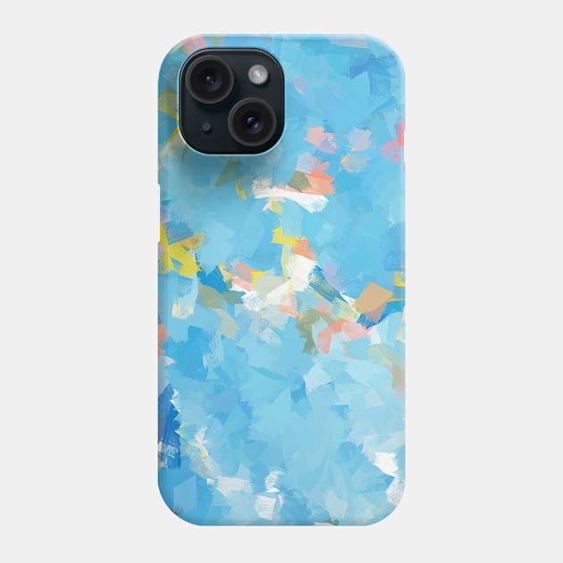 Fish in the pond Abstract Painting Phone Case by nelloryn