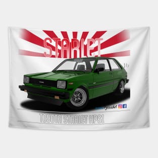 Toyota Starlet KP61 Green Tapestry