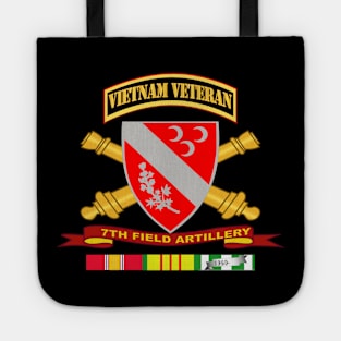 7th Field Artillery w Br - Ribbon VN SVC Vet Tab Tote