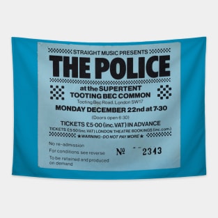 Concert ticket stub for The Police 1980 Tapestry