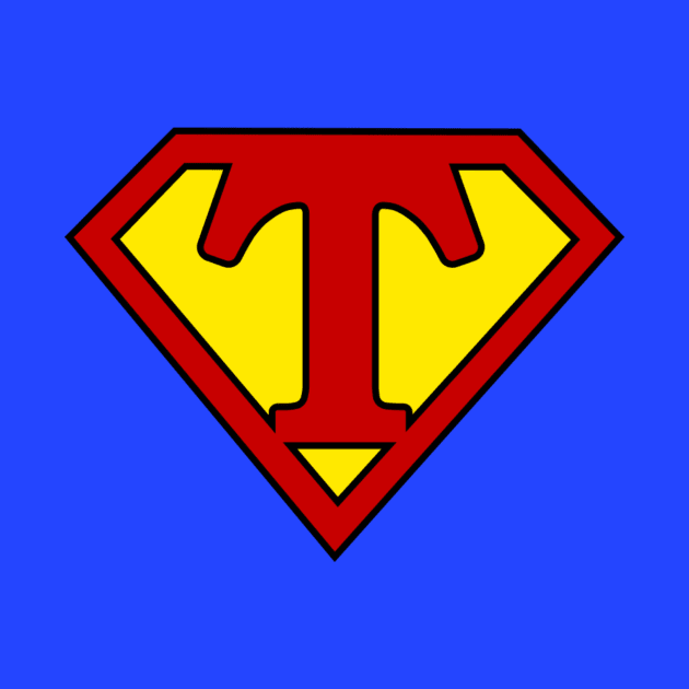 Superhero Symbol Letter T by NextLevelDesignz