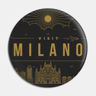 Milano Minimal Lineal Poster Pin