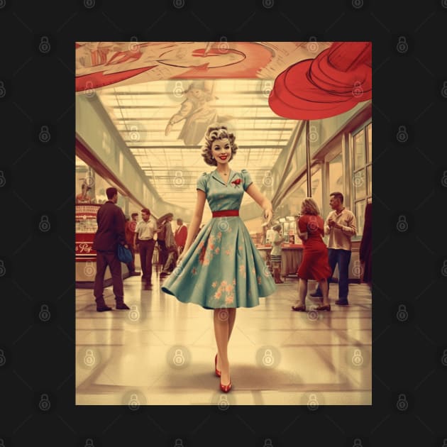 A Pin Up Girl at the Mall by goodoldvintage