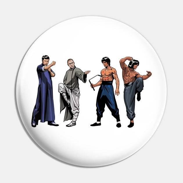 Kung Fu Legends Pin by ohshirtdotnet