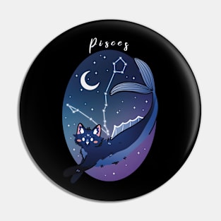 Cat Zodiac Signs - Pisces Pin