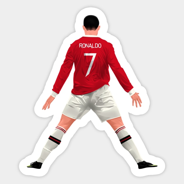 Cristiano Ronaldo Celebration Sticker Sticker for Sale by Football Tee