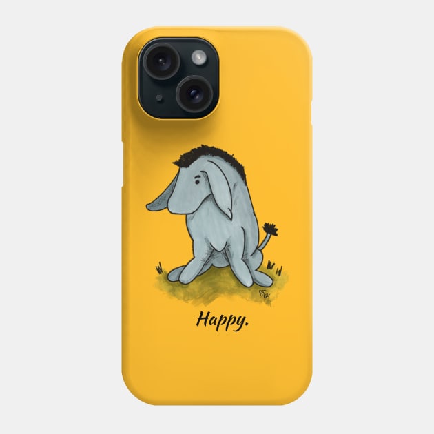Happy - Eeyore Phone Case by Alt World Studios