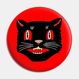 Vintage Halloween Cat 03 Pin