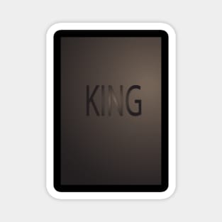 king tee ,gift for him.. Magnet