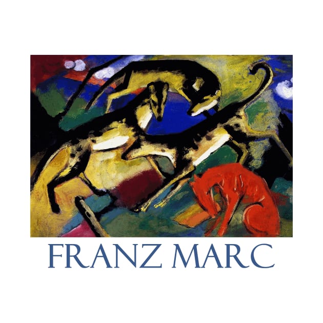 Playing Dogs by Franz Marc by Naves