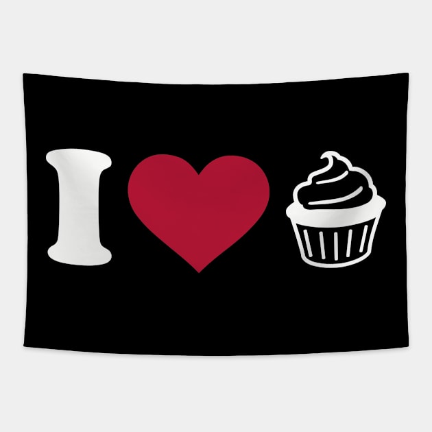 I love Cupcakes Tapestry by Designzz