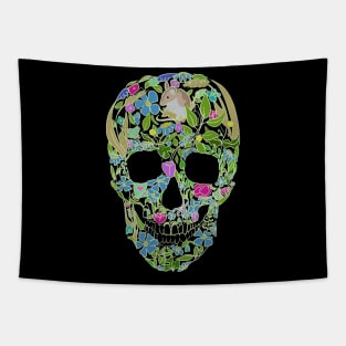 Skull of flowers Tapestry