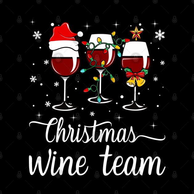 Christmas Wine Team Wine Drinking Gift Funny Holiday Christmas by DragonTees