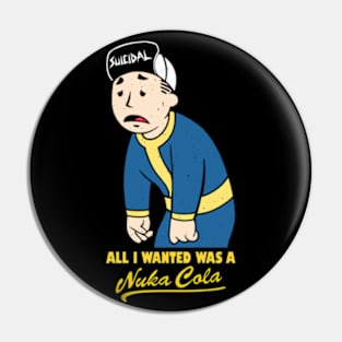 Fallout Vault Boy Nuka Cola Pin