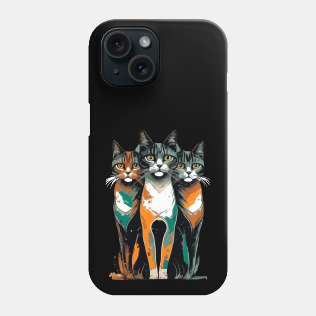 Cute Cats Phone Case by CatCoconut-Art